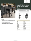 Lancaster Table & Seating 164BWLBWBKKD Specsheet
