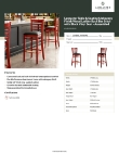 Lancaster Table & Seating 164BWLMVBKAS Specsheet