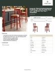 Lancaster Table & Seating 164BWLMVLBAS Specsheet