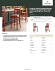 Lancaster Table & Seating 164BWLMVTPKD Specsheet