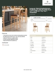 Lancaster Table & Seating 164BWLNVDBAS Specsheet