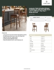 Lancaster Table & Seating 164BWLVVDBKD Specsheet