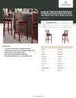 Lancaster Table & Seating 164BWWMVBKKD Specsheet