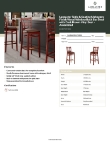 Lancaster Table & Seating 164BWWMVDBAS Specsheet
