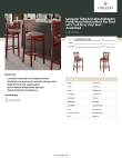 Lancaster Table & Seating 164BWWMVDGAS Specsheet