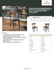 Lancaster Table & Seating 164CBMBVTPKD Specsheet