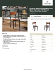 Lancaster Table & Seating 164CBMRNGBWW Specsheet
