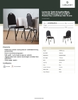 Lancaster Table & Seating 164CBNQ2BKSL Specsheet