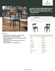 Lancaster Table & Seating 164CBRBGWKD Specsheet Lancaster Table & Seating 164CBRBGWKD Specsheet