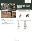 Lancaster Table & Seating 164CBRBOVKD Specsheet