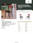 Lancaster Table & Seating 164CBSMVDBAS Specsheet