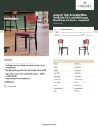 Lancaster Table & Seating 164CBSMWMHAS Specsheet