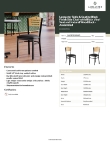 Lancaster Table & Seating 164CBSNVBKAS Specsheet