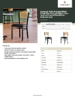Lancaster Table & Seating 164CBSNVBKKD Specsheet