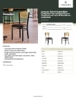 Lancaster Table & Seating 164CBSNVDBAS Specsheet