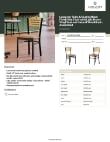 Lancaster Table & Seating 164CBSNVLBAS Specsheet