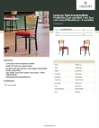 Lancaster Table & Seating 164CBSNVRDAS Specsheet