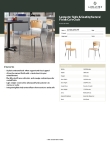 Lancaster Table & Seating 164CCAFENAT Specsheet