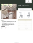 Lancaster Table & Seating 164CHIARSSLV Specsheet
