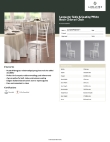 Lancaster Table & Seating 164CHIARSWHT Specsheet Lancaster Table & Seating 164CHIARSWHT Specsheet