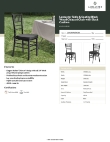 Lancaster Table & Seating 164CHIAVBKBK Specsheet Lancaster Table & Seating 164CHIAVBKBK Specsheet