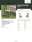 Lancaster Table & Seating 164CHIAVBKGD Specsheet Lancaster Table & Seating 164CHIAVBKGD Specsheet