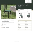 Lancaster Table & Seating 164CHIAVBKGN Specsheet Lancaster Table & Seating 164CHIAVBKGN Specsheet