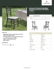 Lancaster Table & Seating 164CHIAVBKWH Specsheet Lancaster Table & Seating 164CHIAVBKWH Specsheet