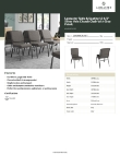 Lancaster Table & Seating 164CHRCH19GY Specsheet Lancaster Table & Seating 164CHRCH19GY Specsheet