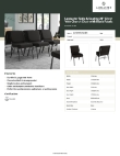 Lancaster Table & Seating 164CHRCH21BK Specsheet