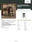 Lancaster Table & Seating 164CMBKLSCPR Specsheet