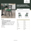 Lancaster Table & Seating 164CMCBVGNAS Specsheet Lancaster Table & Seating 164CMCBVGNAS Specsheet
