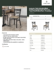 Lancaster Table & Seating 164CMCBVTPAS Specsheet