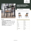 Lancaster Table & Seating 164CMCBWCHKD Specsheet