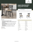 Lancaster Table & Seating 164CMCBWDWAS Specsheet
