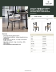 Lancaster Table & Seating 164CMCBWDWKD Specsheet