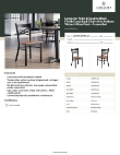 Lancaster Table & Seating 164CMCBWWLAS Specsheet