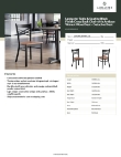 Lancaster Table & Seating 164CMCBWWLKD Specsheet