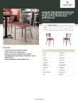 Lancaster Table & Seating 164CMCCVBGKD Specsheet
