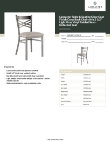 Lancaster Table & Seating 164CMCCVLGKD Specsheet
