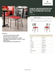 Lancaster Table & Seating 164CMCCVRDKD Specsheet