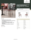 Lancaster Table & Seating 164CMCCWMHAS Specsheet Lancaster Table & Seating 164CMCCWMHAS Specsheet
