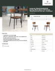 Lancaster Table & Seating 164CMCMVCVB Specsheet