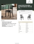 Lancaster Table & Seating 164CMLBVBKKD Specsheet Lancaster Table & Seating 164CMLBVBKKD Specsheet