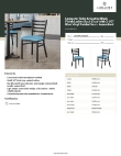 Lancaster Table & Seating 164CMLBVBLAS Specsheet