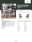 Lancaster Table & Seating 164CMLBVDGAS Specsheet Lancaster Table & Seating 164CMLBVDGAS Specsheet