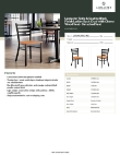 Lancaster Table & Seating 164CMLBWCHKD Specsheet