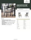 Lancaster Table & Seating 164CMLBWDWKD Specsheet