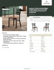 Lancaster Table & Seating 164CMLBWWLAS Specsheet