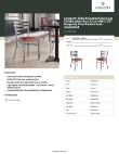 Lancaster Table & Seating 164CMLCVBGAS Specsheet
